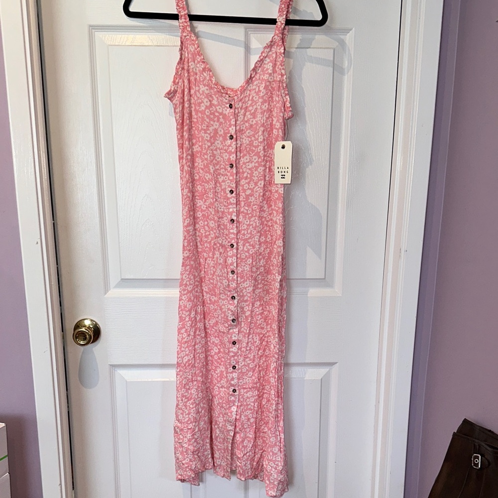 BILLABONG Floral Button-Front Summer Dress